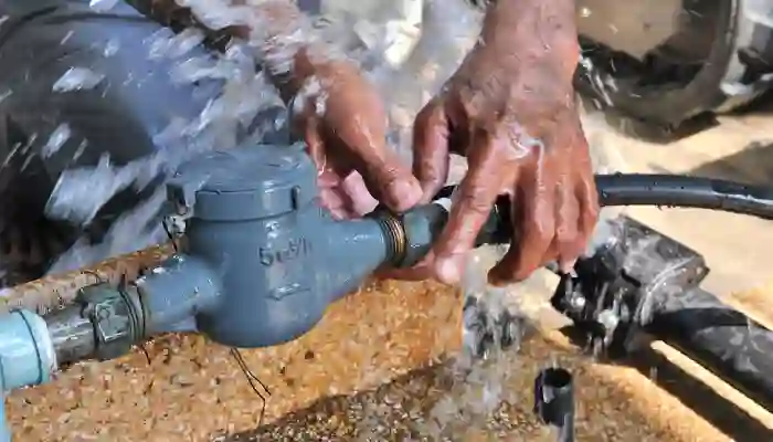 Wasserleitung Reparatur bei Leckage